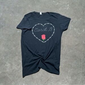 ☀️ Cardi B Hip Hop Rap Tee Womens Size XL Black